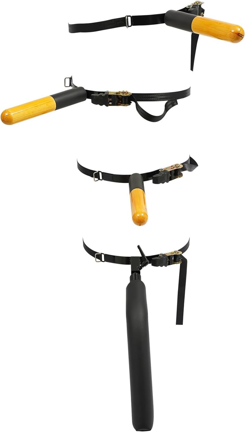 HAPPCUCOE Wing Chun Wooden Dummy Training Equipment, Portable Chinese Kong Fu Training Tool, Wall Mounted Wing Chun Dummy with 3pcs Wooden Dummy Arms and 1 Leg - Image 4